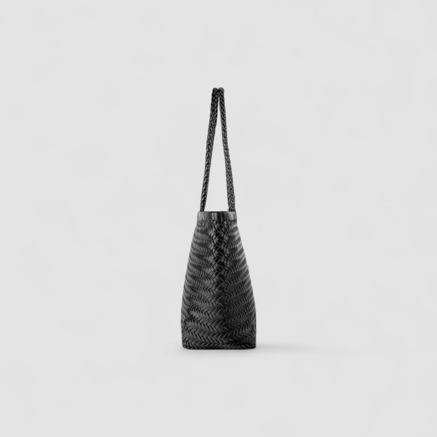 The Siena Braided Tote in Pure Leather