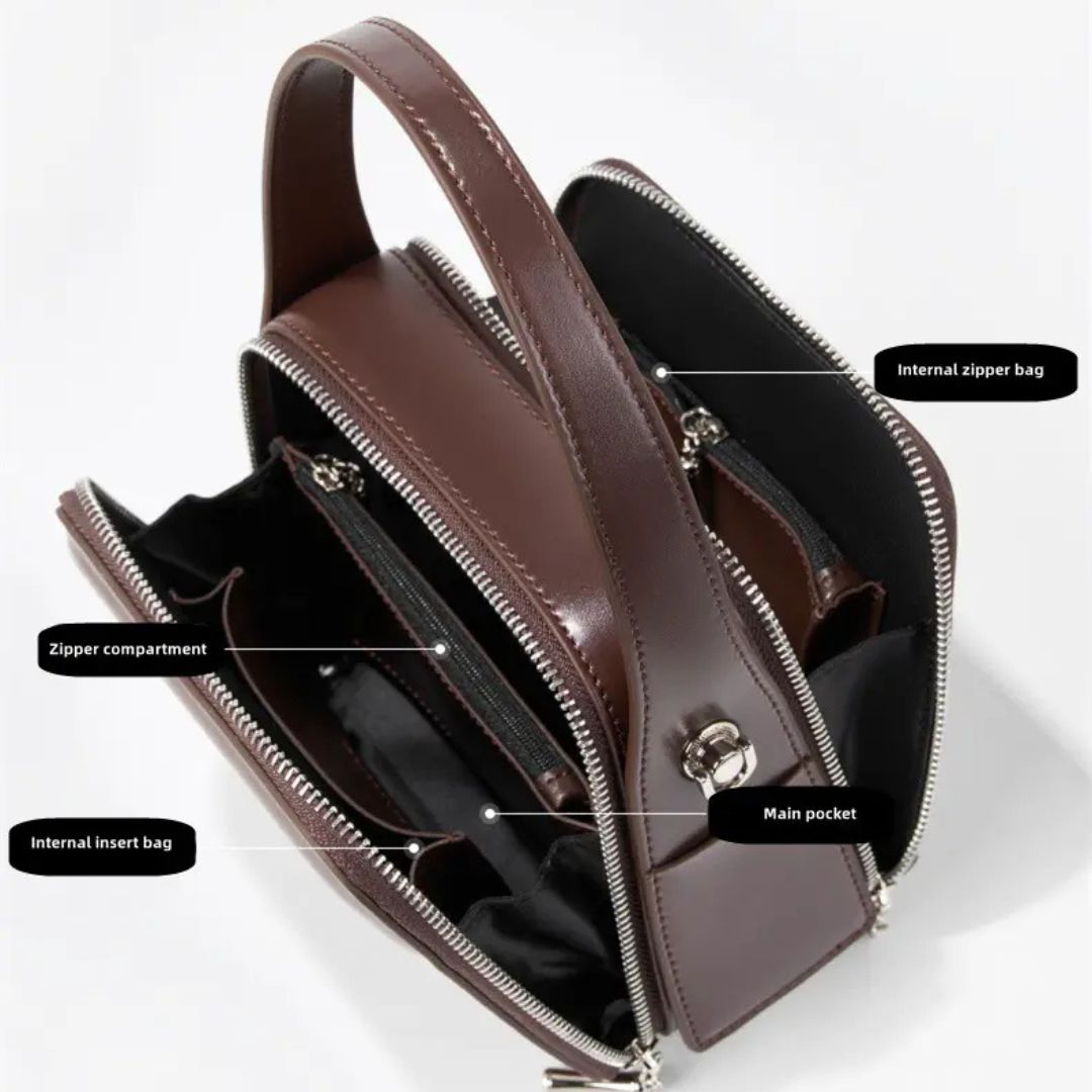 Silara Leather Bag – Inspired by Sanchi Stupa