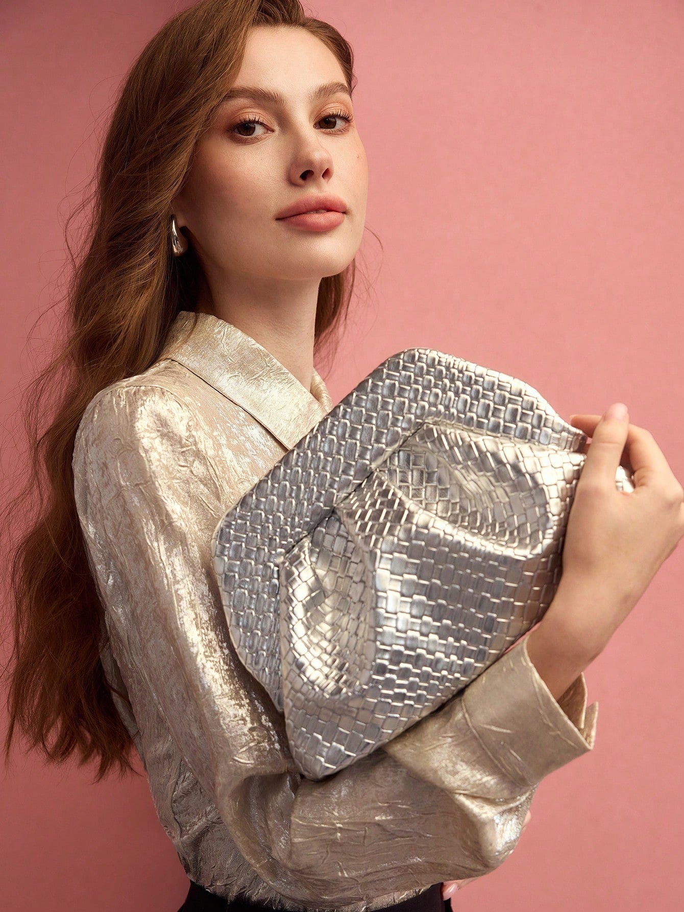 Solara clutch in Vegan Leather