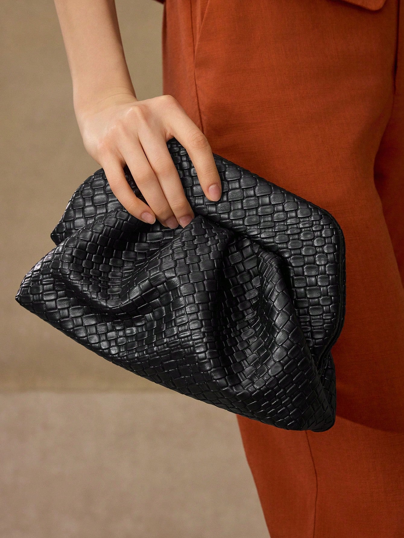 Solara clutch in Vegan Leather