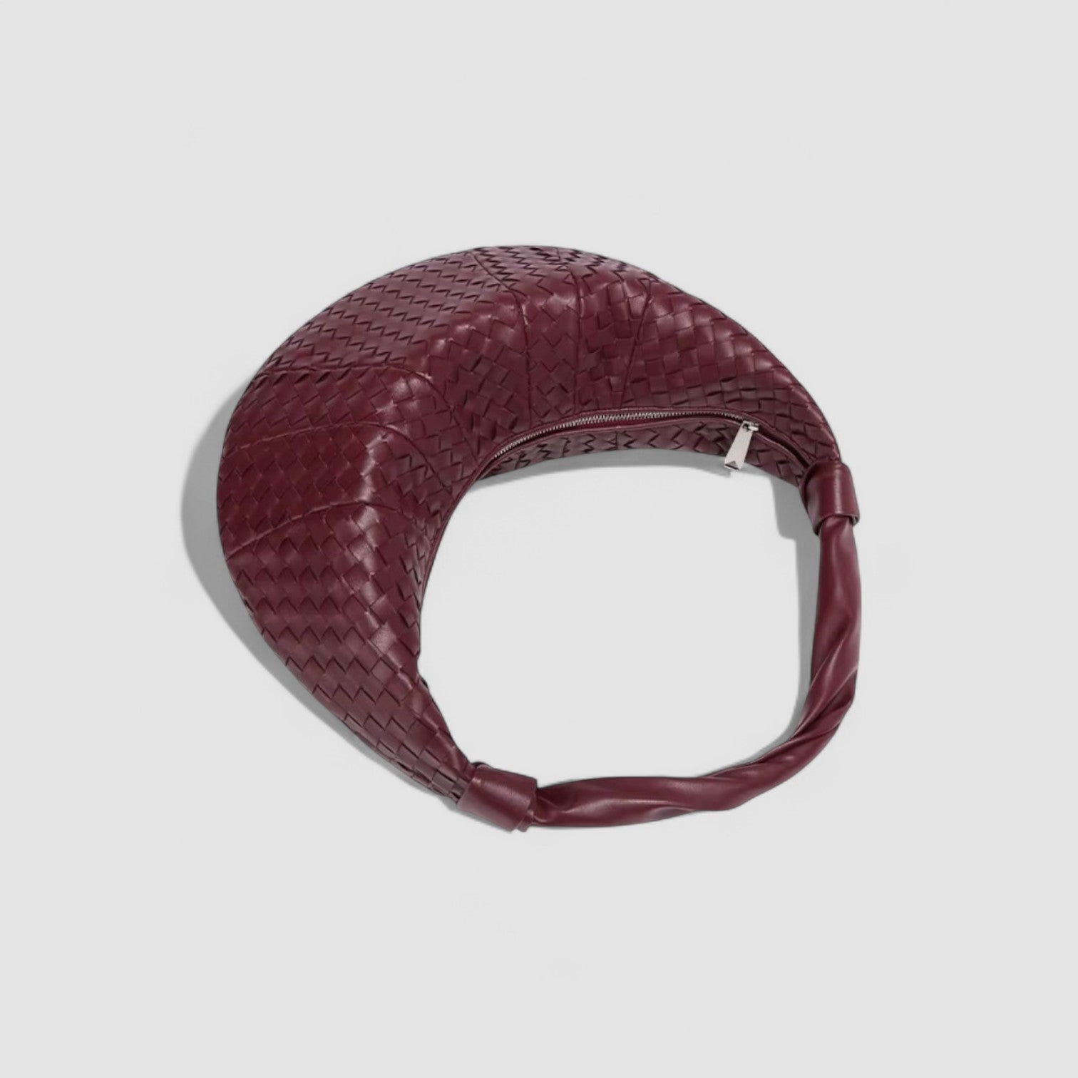 Selora Curve Hobo in Interwoven Vegan Leather