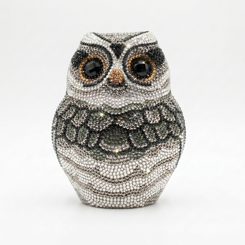 Nightwatch Owl Crystal Clutch