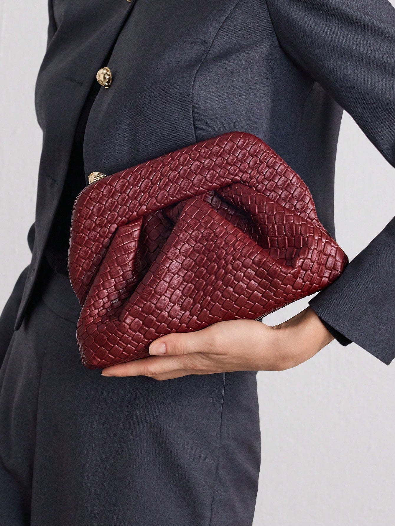 Solara clutch in Vegan Leather