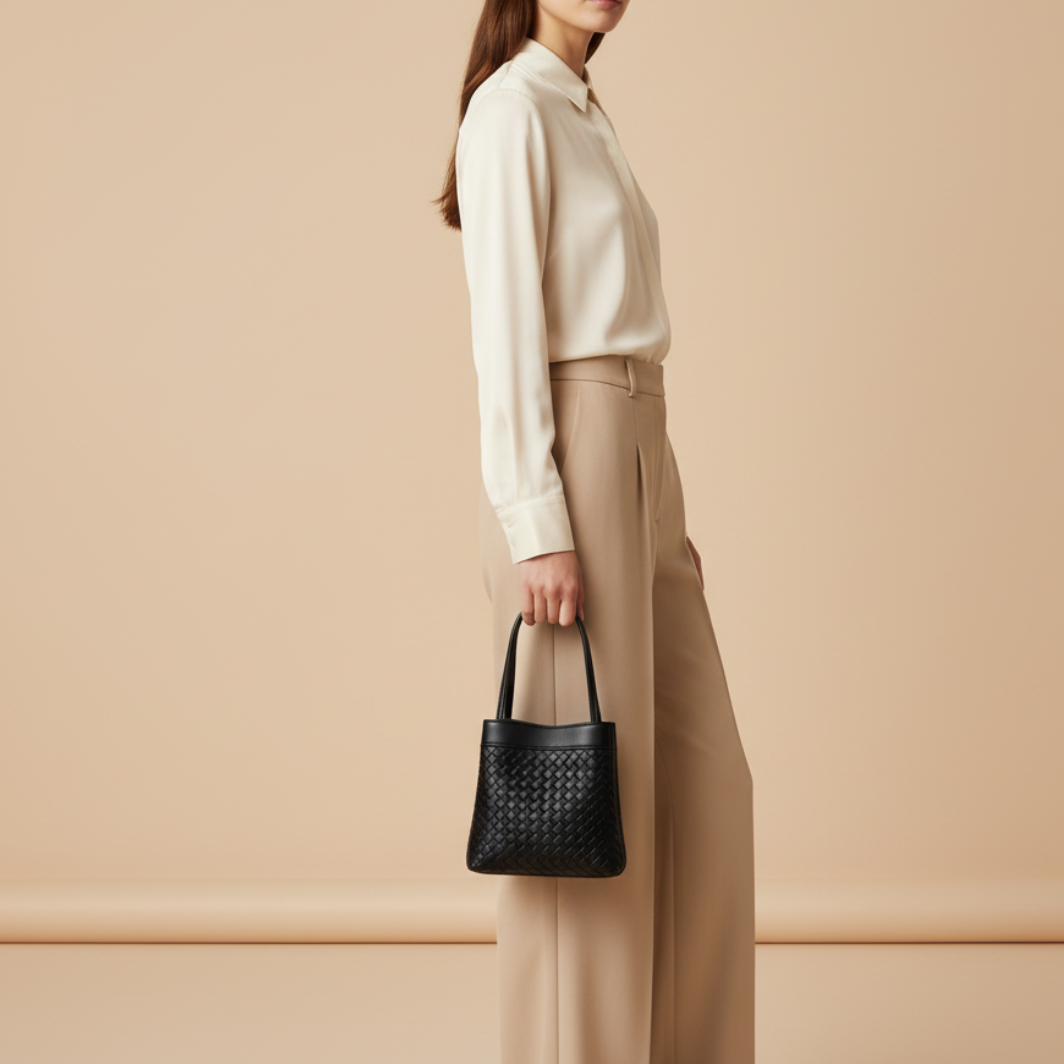 Luna Nocturne Leather Handbag