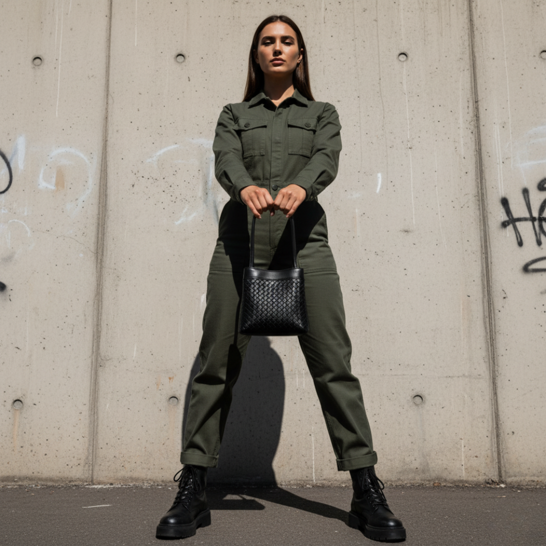 Luna Nocturne Leather Handbag