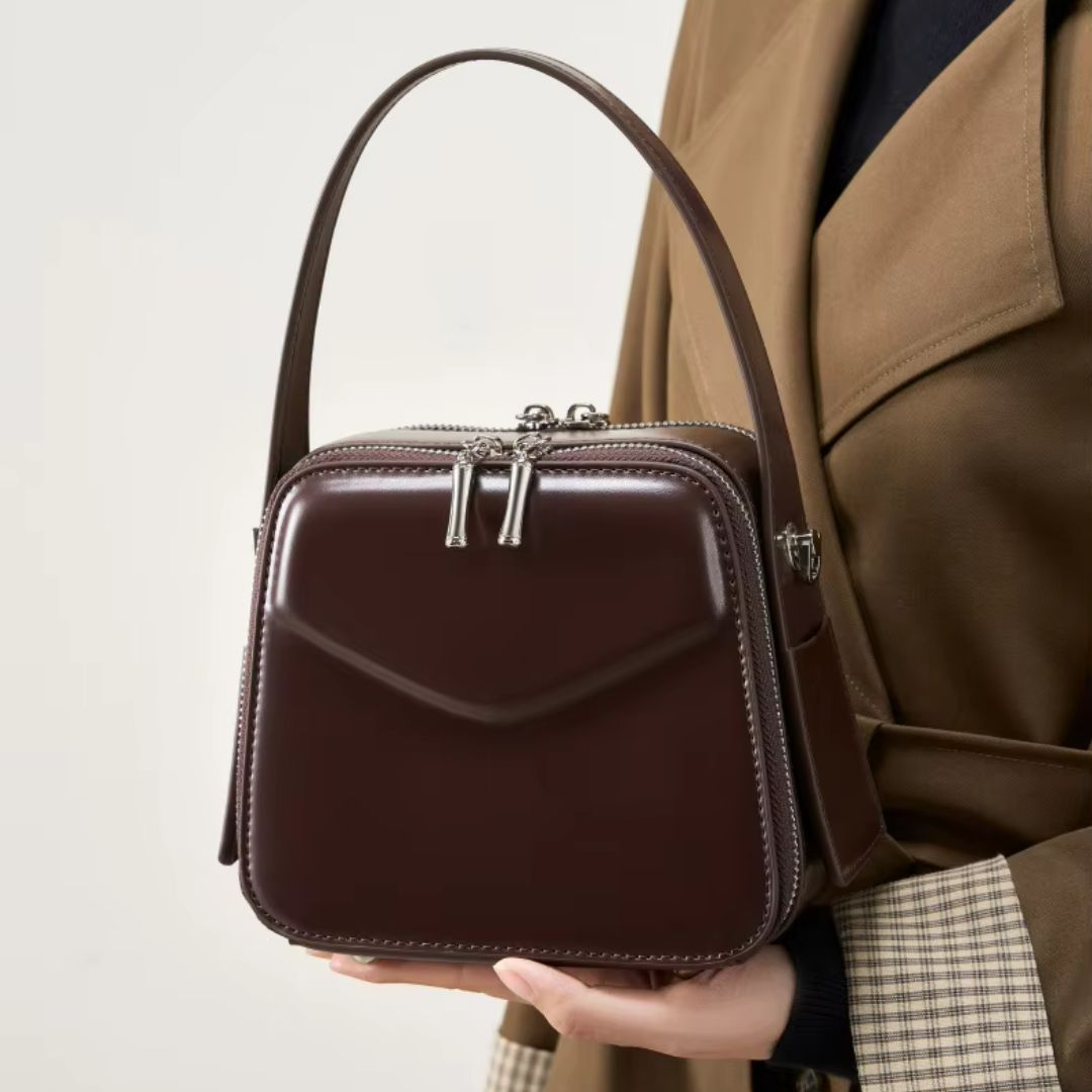 Silara Leather Bag – Inspired by Sanchi Stupa