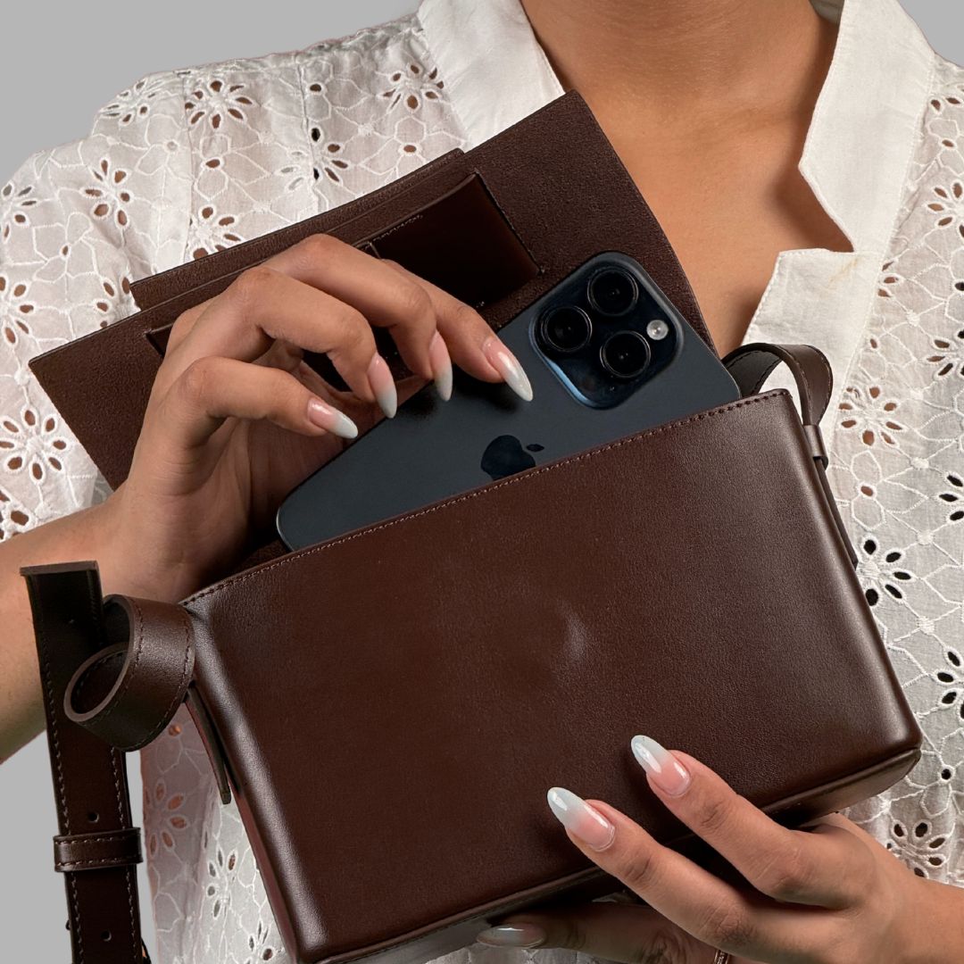 Viraaya Leather Handbag inspired by Rani ki Vav