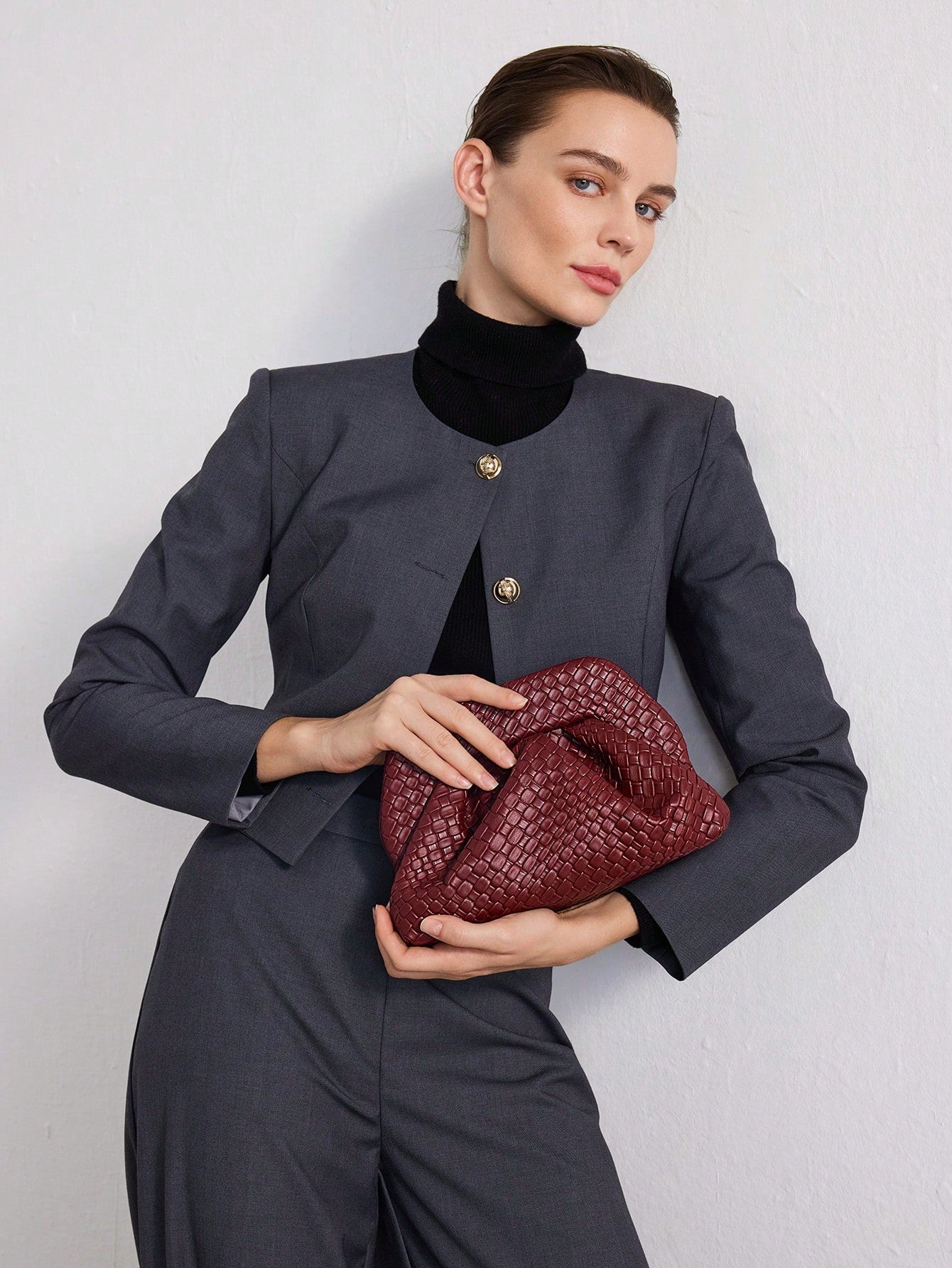Solara clutch in Vegan Leather