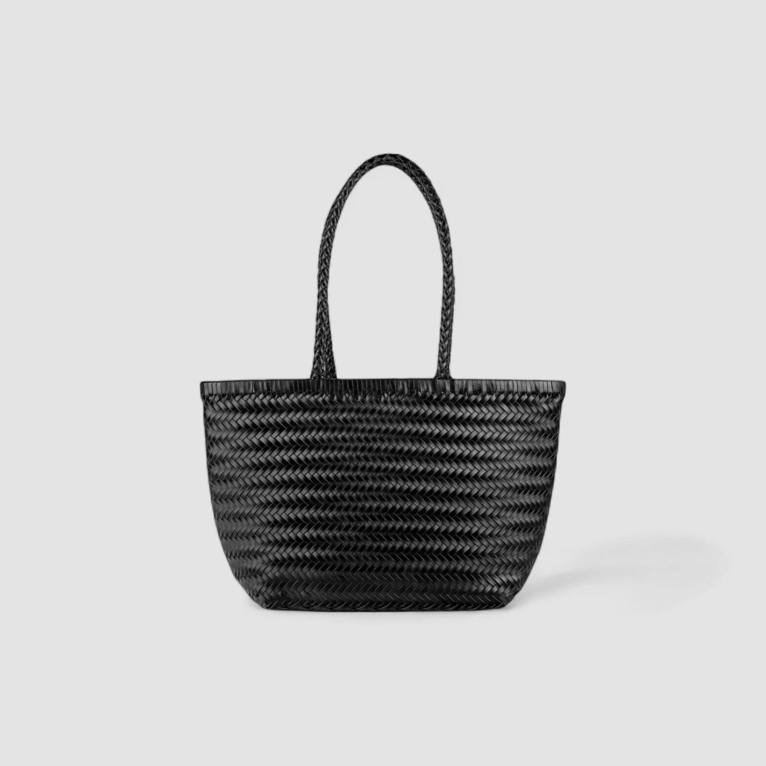 The Siena Braided Tote in Pure Leather