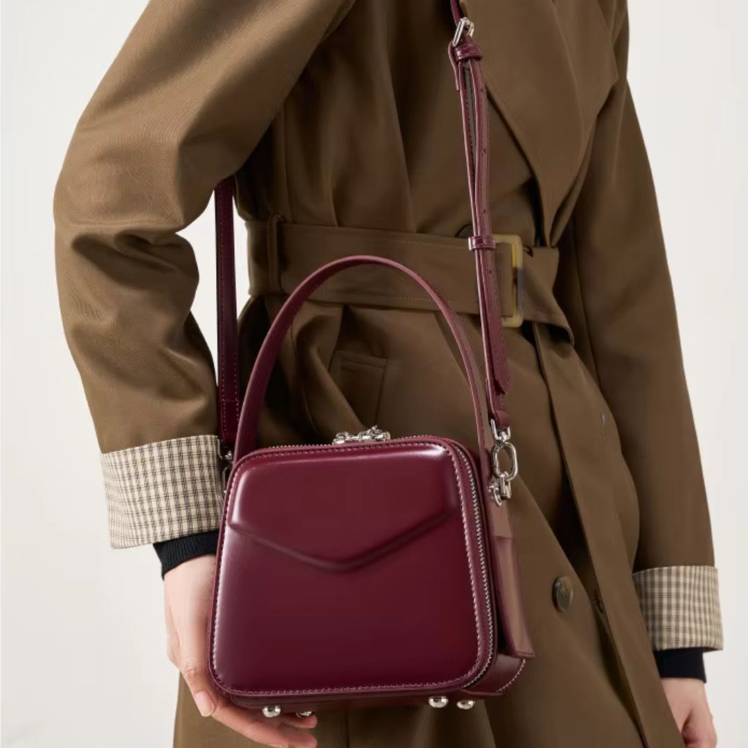 Silara Leather Bag – Inspired by Sanchi Stupa