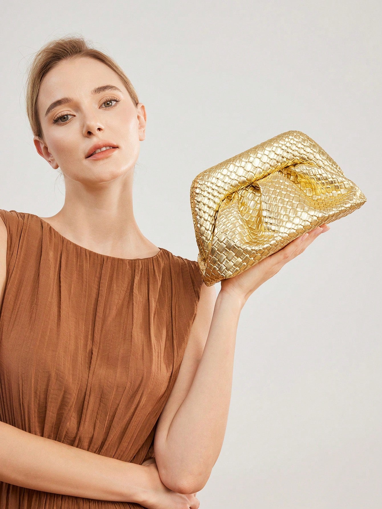 Solara clutch in Vegan Leather