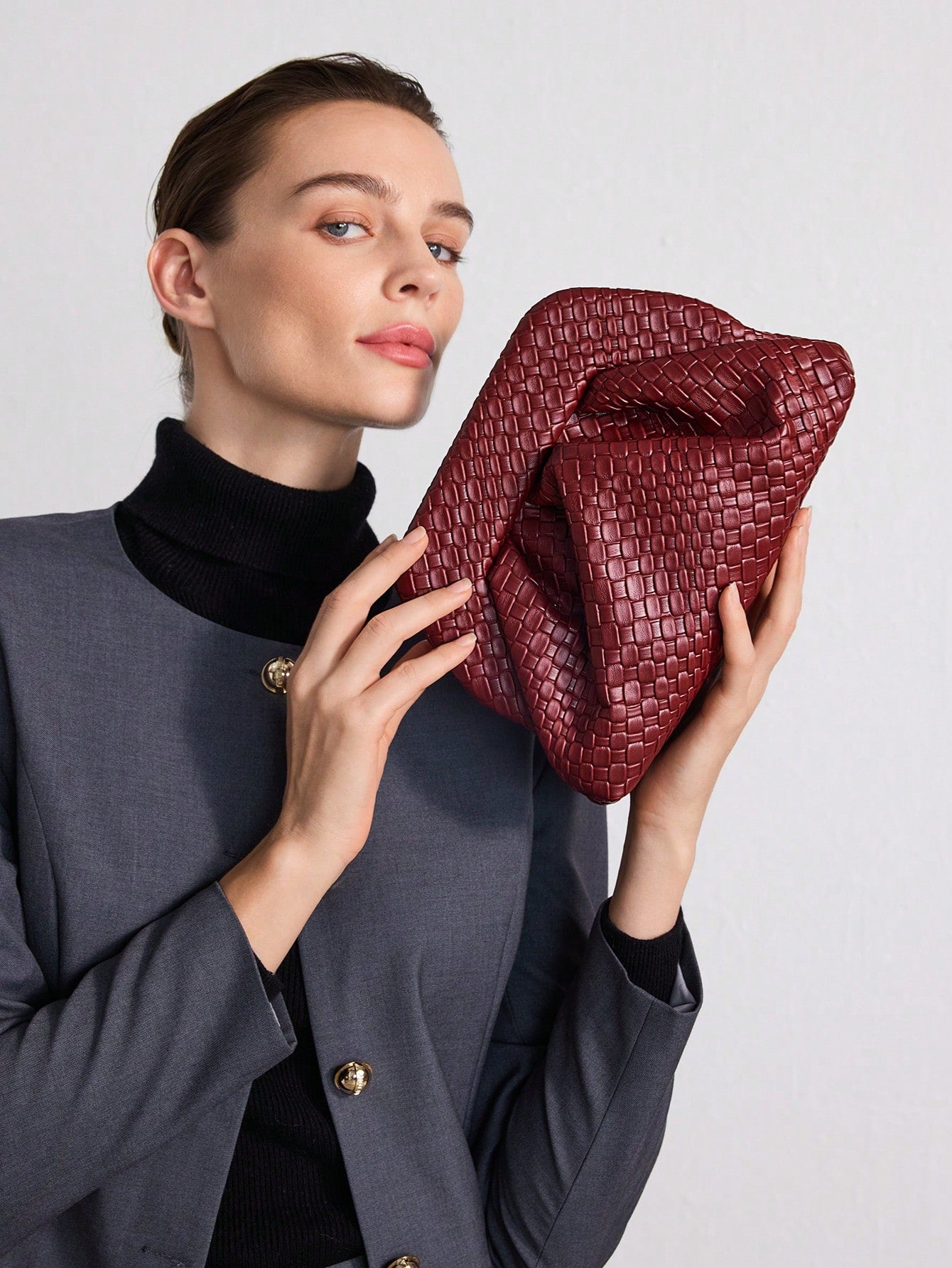 Solara clutch in Vegan Leather