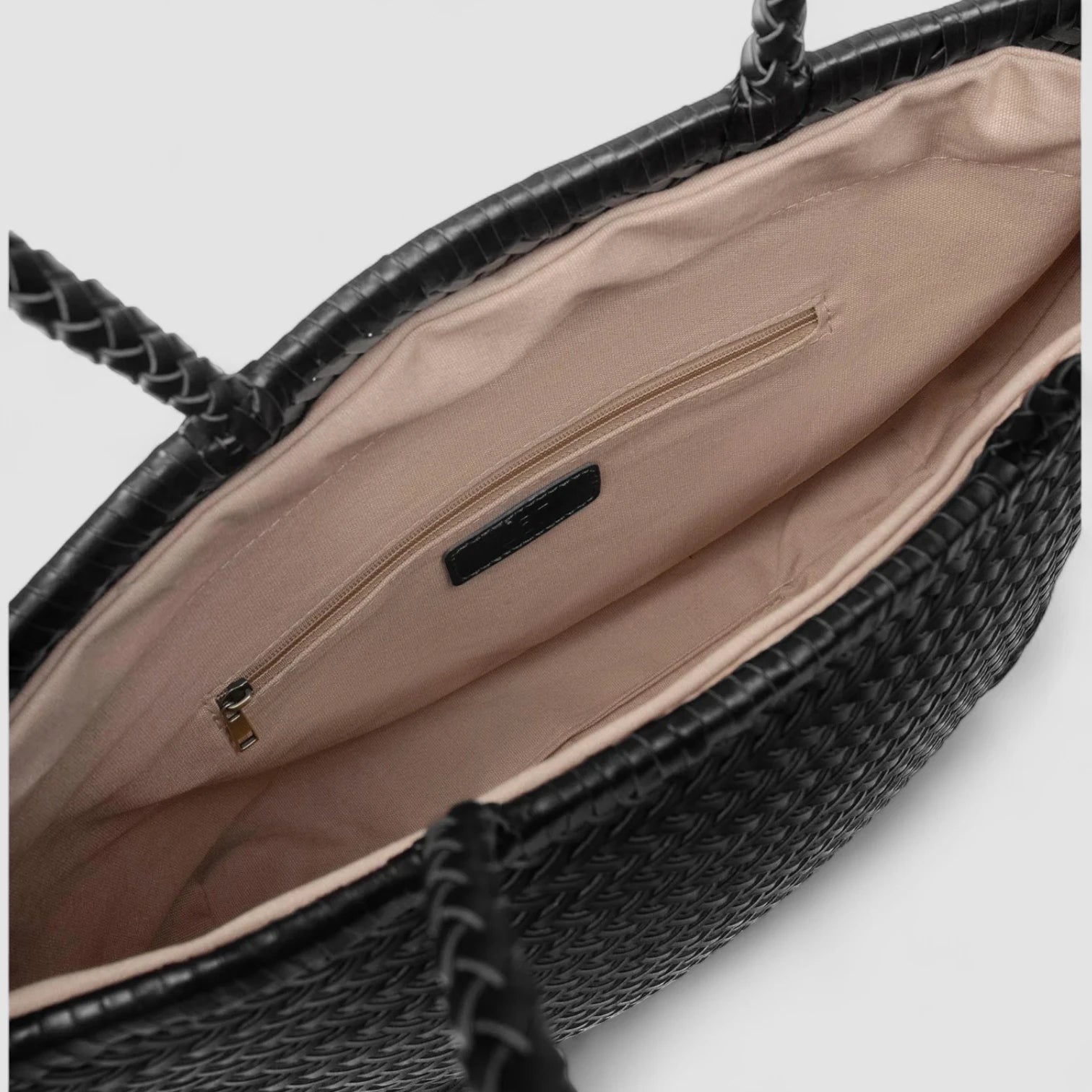 The Siena Braided Tote in Pure Leather