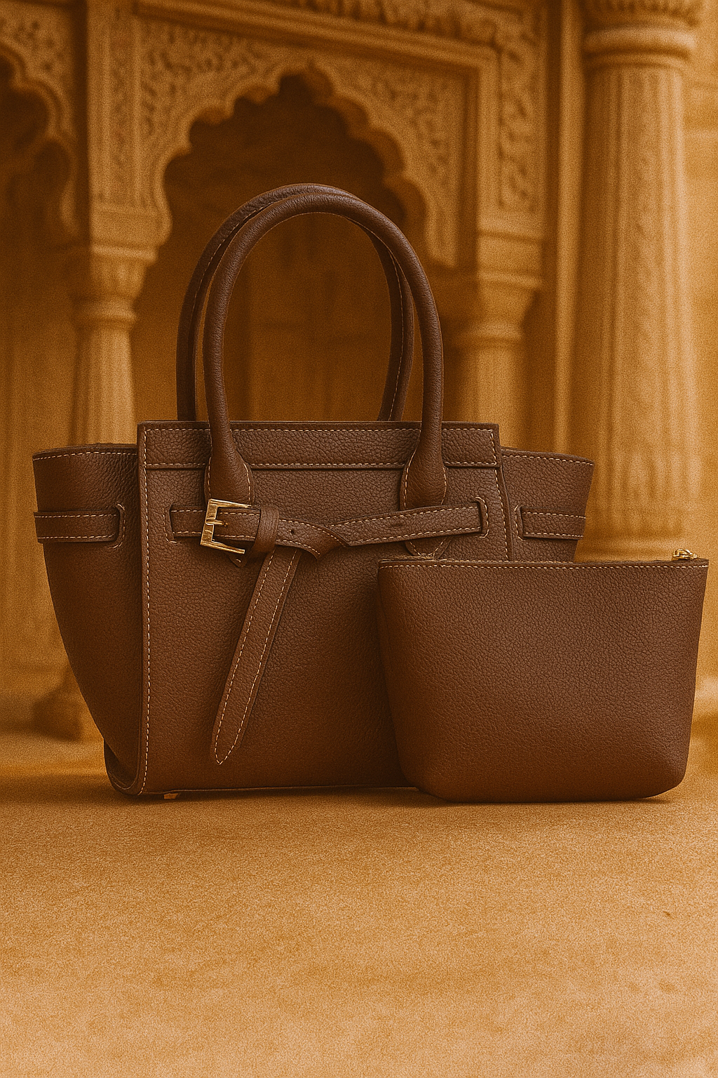 Falak Leather Bag in Pure Leather