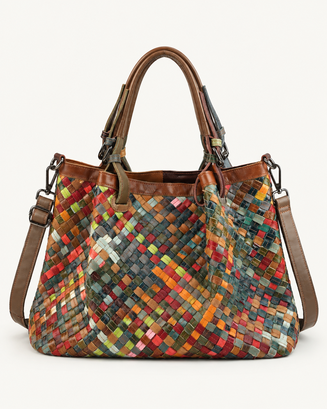 Mosaic Weave Tote