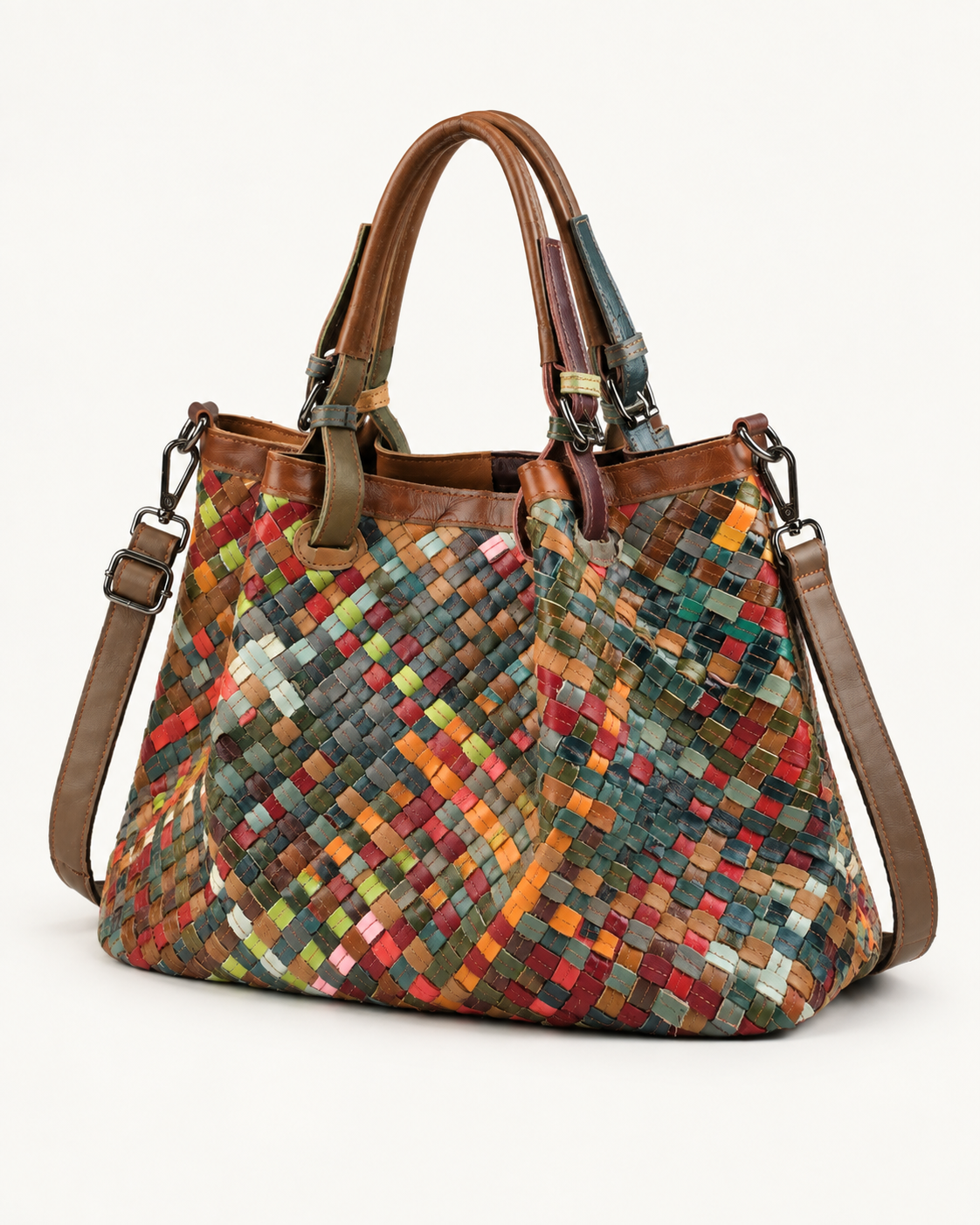Mosaic Weave Tote
