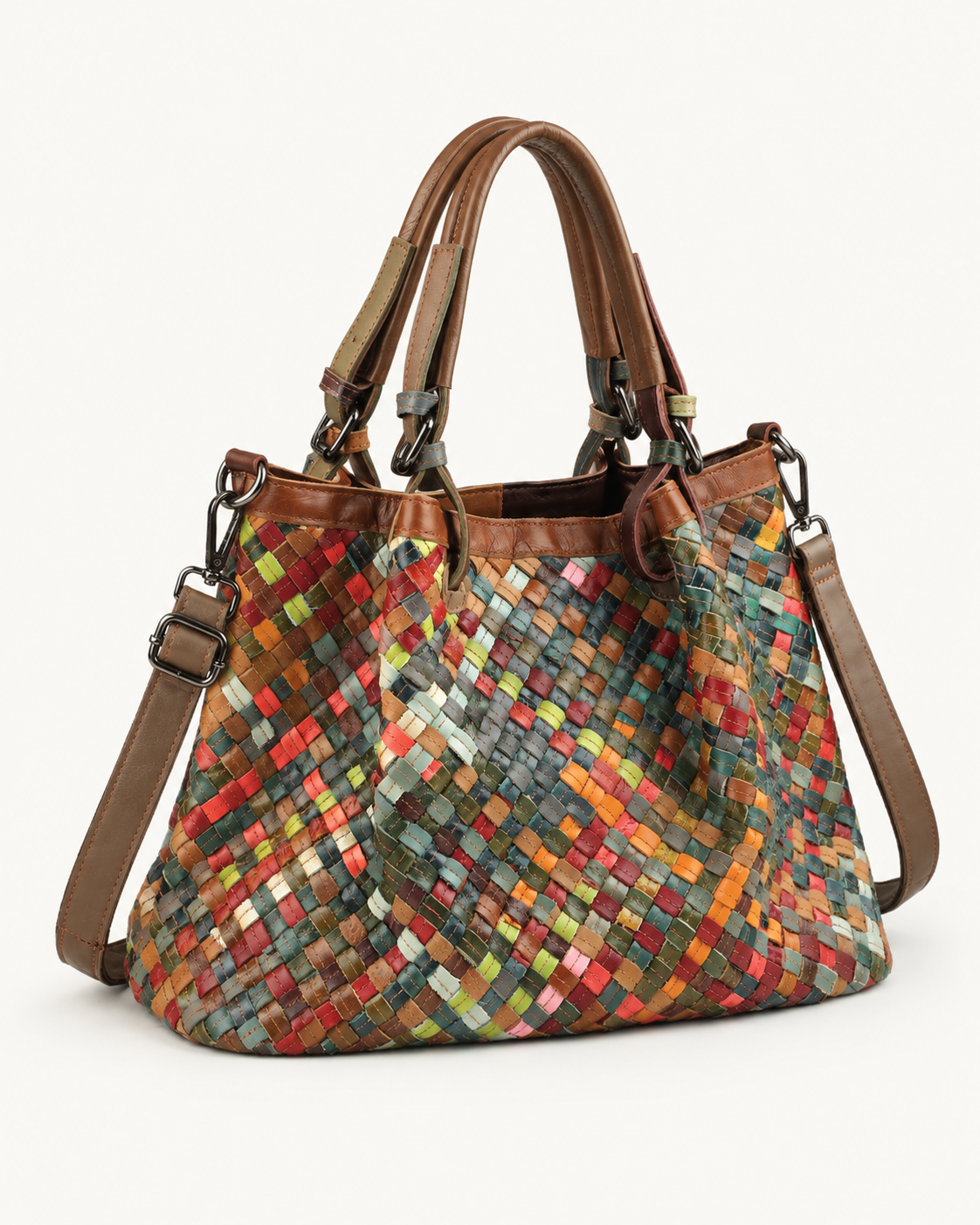 Mosaic Weave Tote