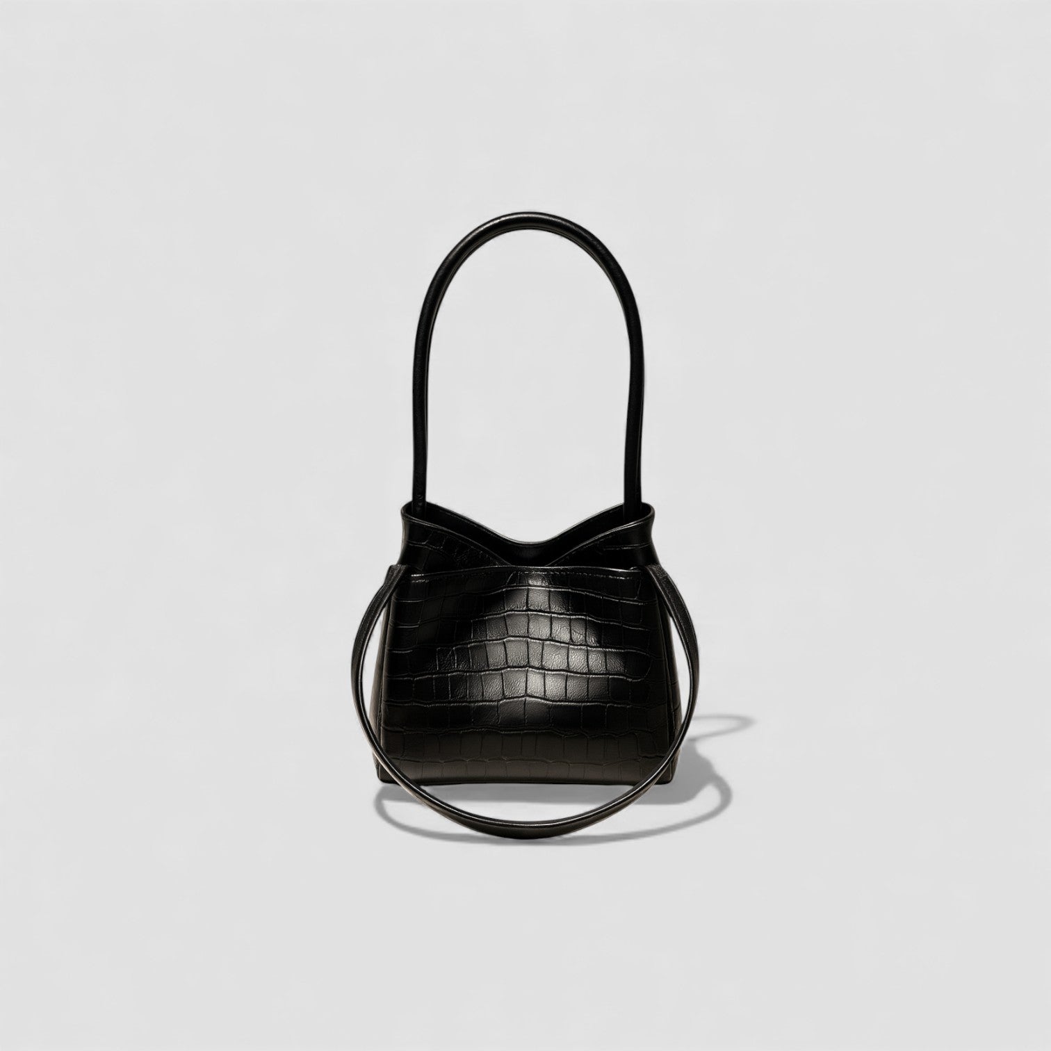 Luna Noir Leather Handbag