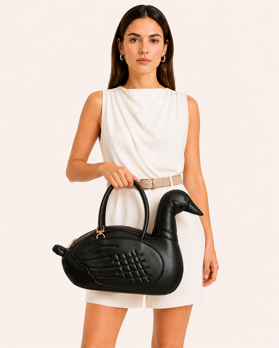 Cygne Noir Bag in Vegan Leather