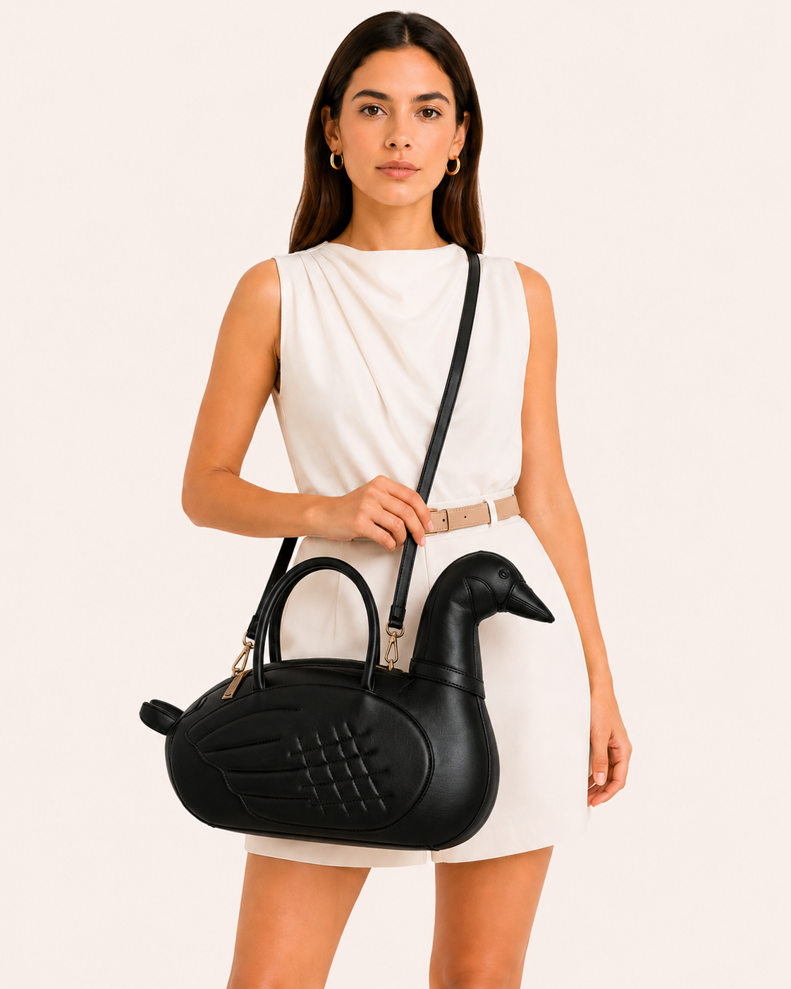 Cygne Noir Bag in Vegan Leather