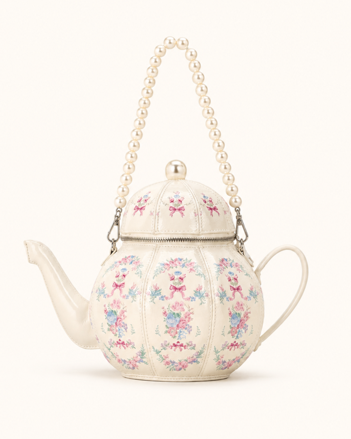 Rosé Teapot Bag in Vegan Leather