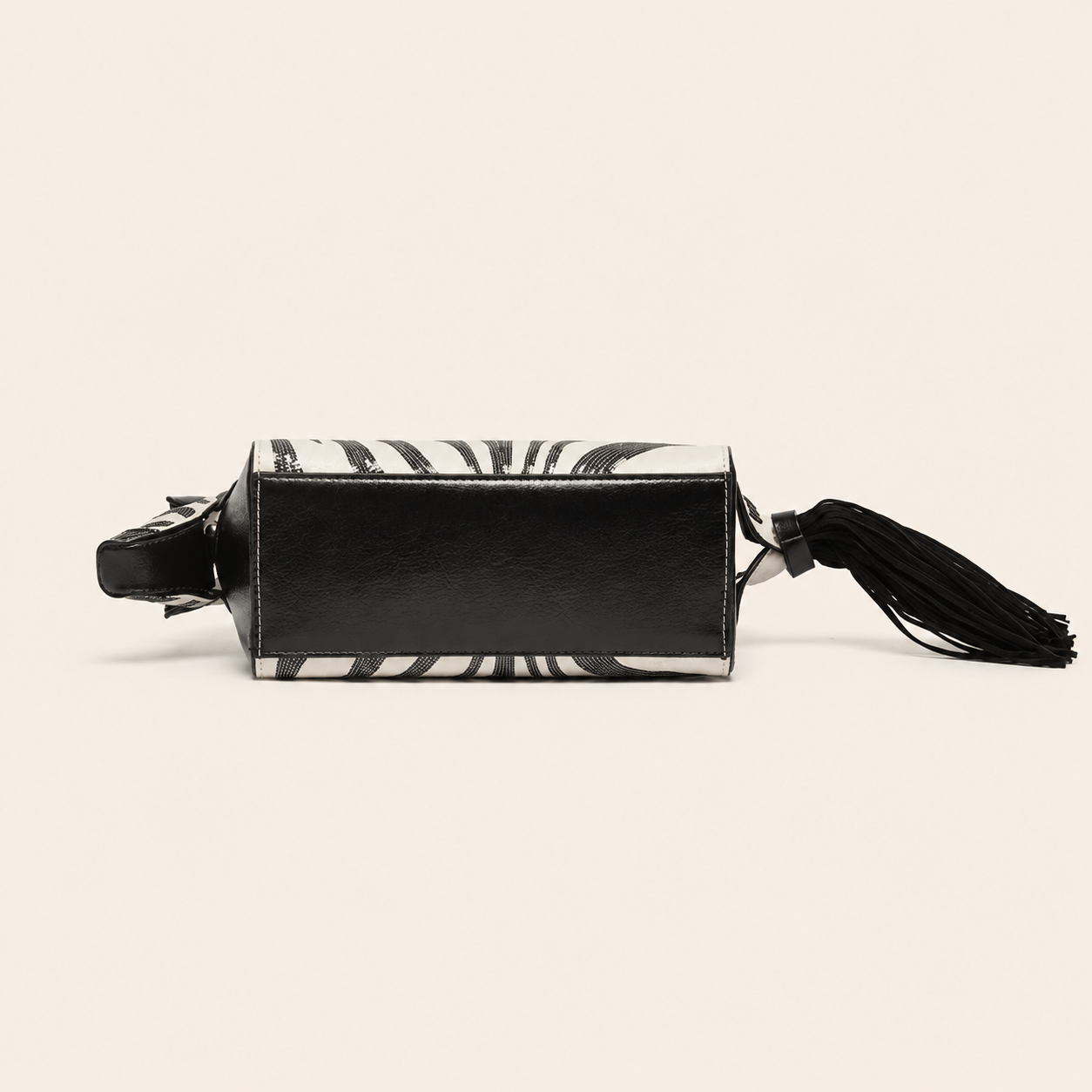 Zebretta Noir Handbag in Vegan Leather