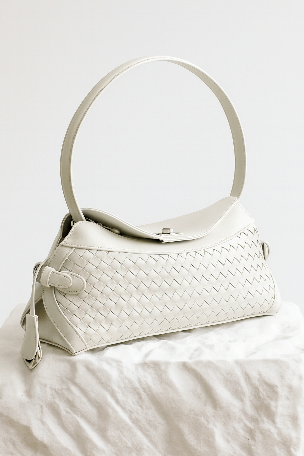 Linea Intrecciata bag in pure leather