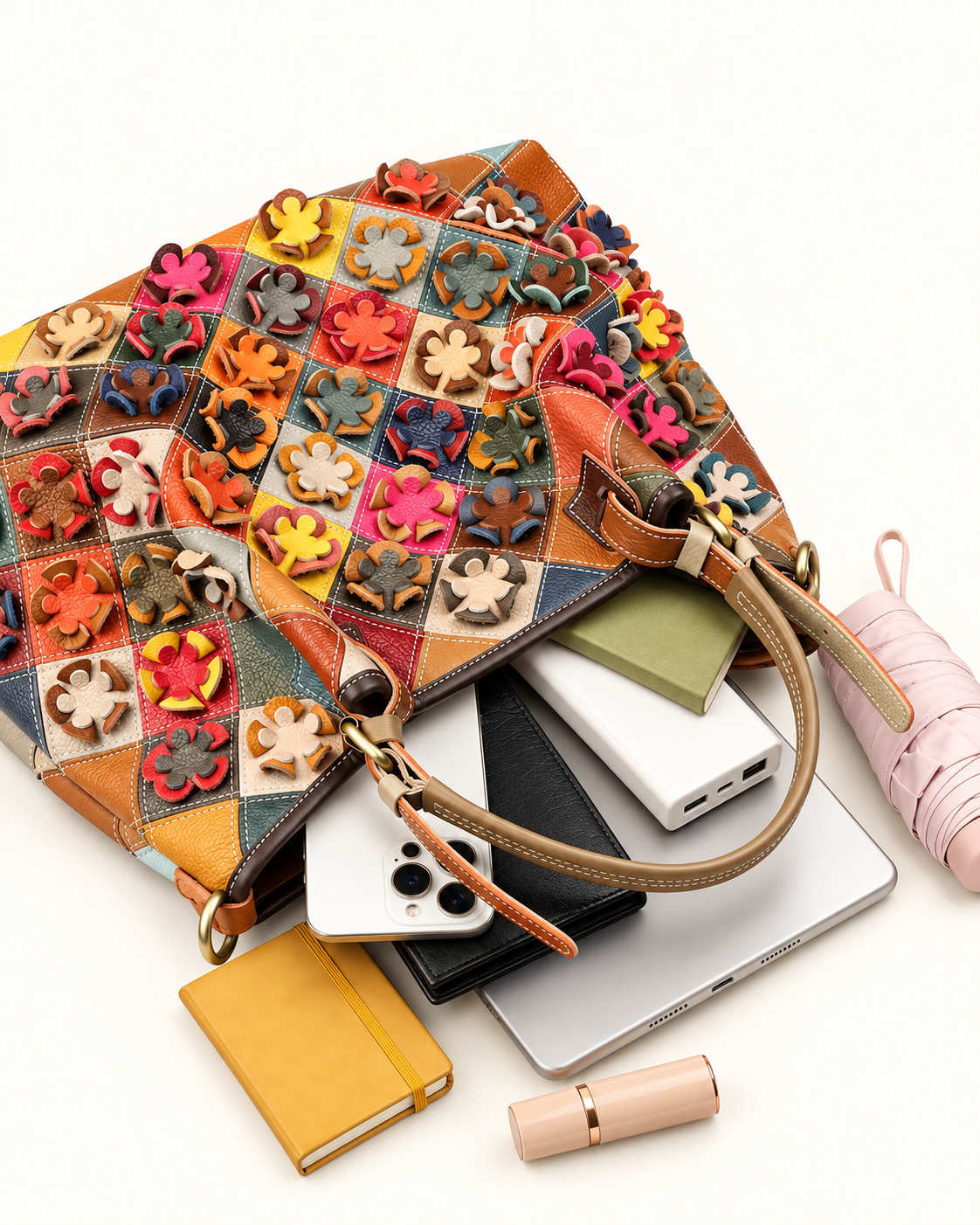 Bloom Tote in Pure Leather