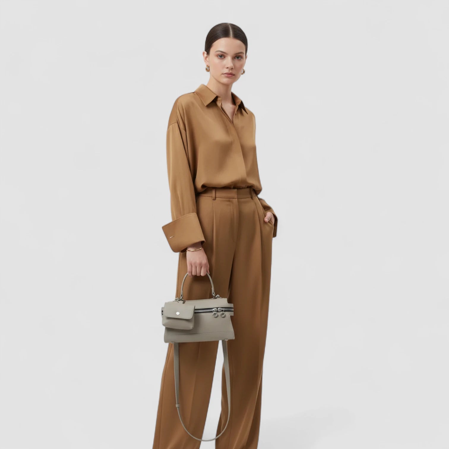 Asteria Utility Satchel in Pure Leather