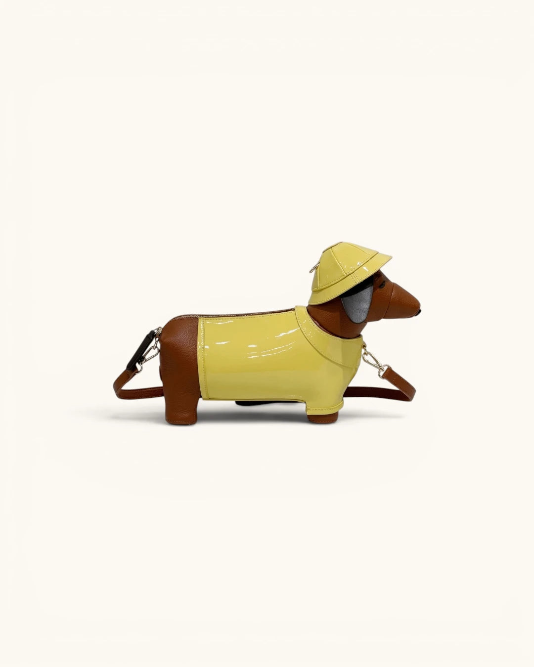 Dachshund Safari Bag in Vegan Leather