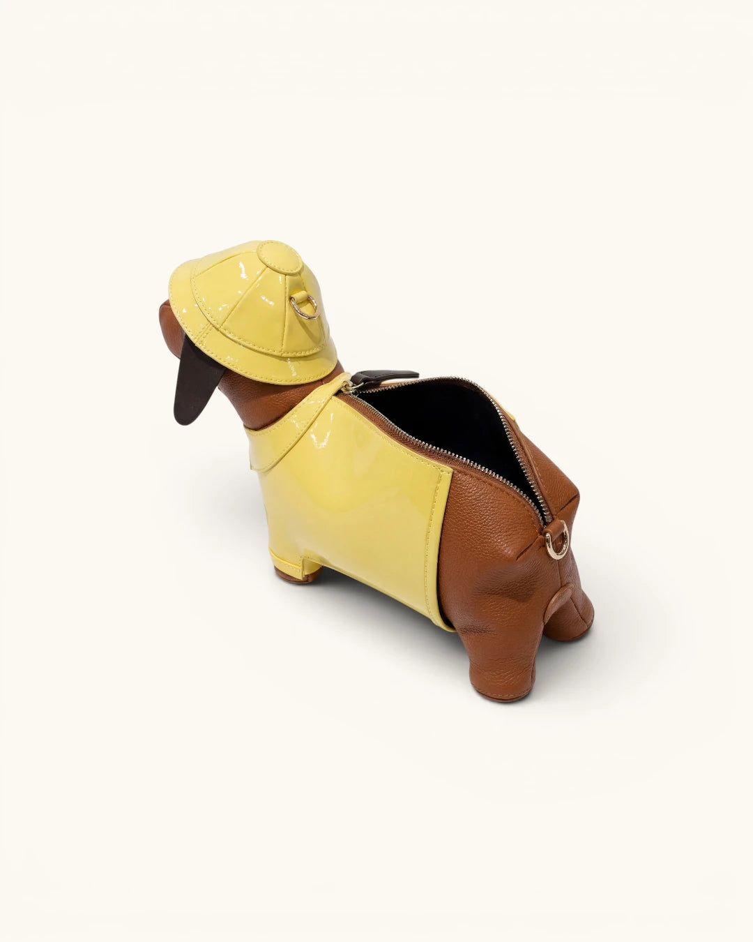Dachshund Safari Bag in Vegan Leather