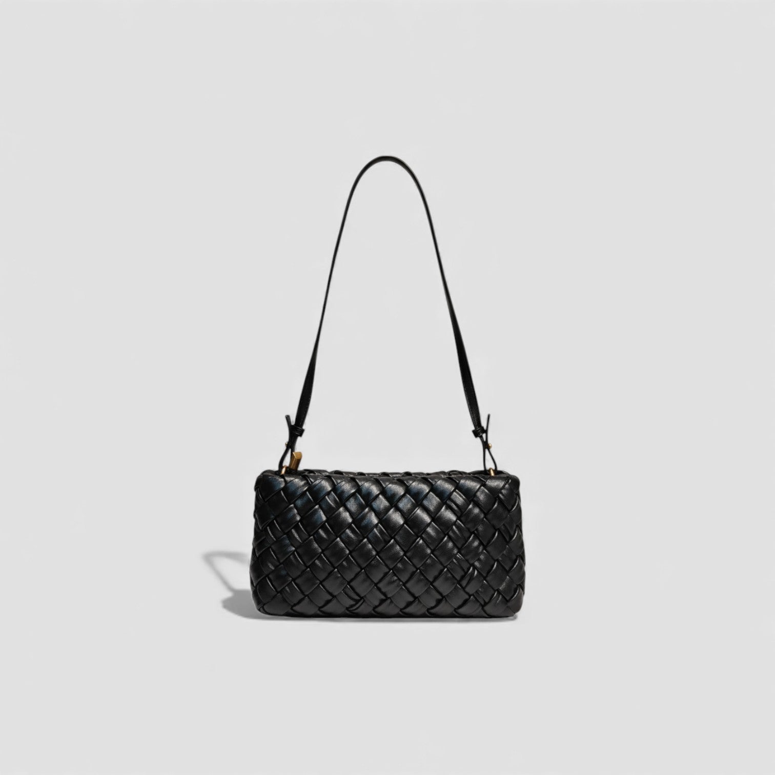 Noir Weave Sling in Vegan Leather