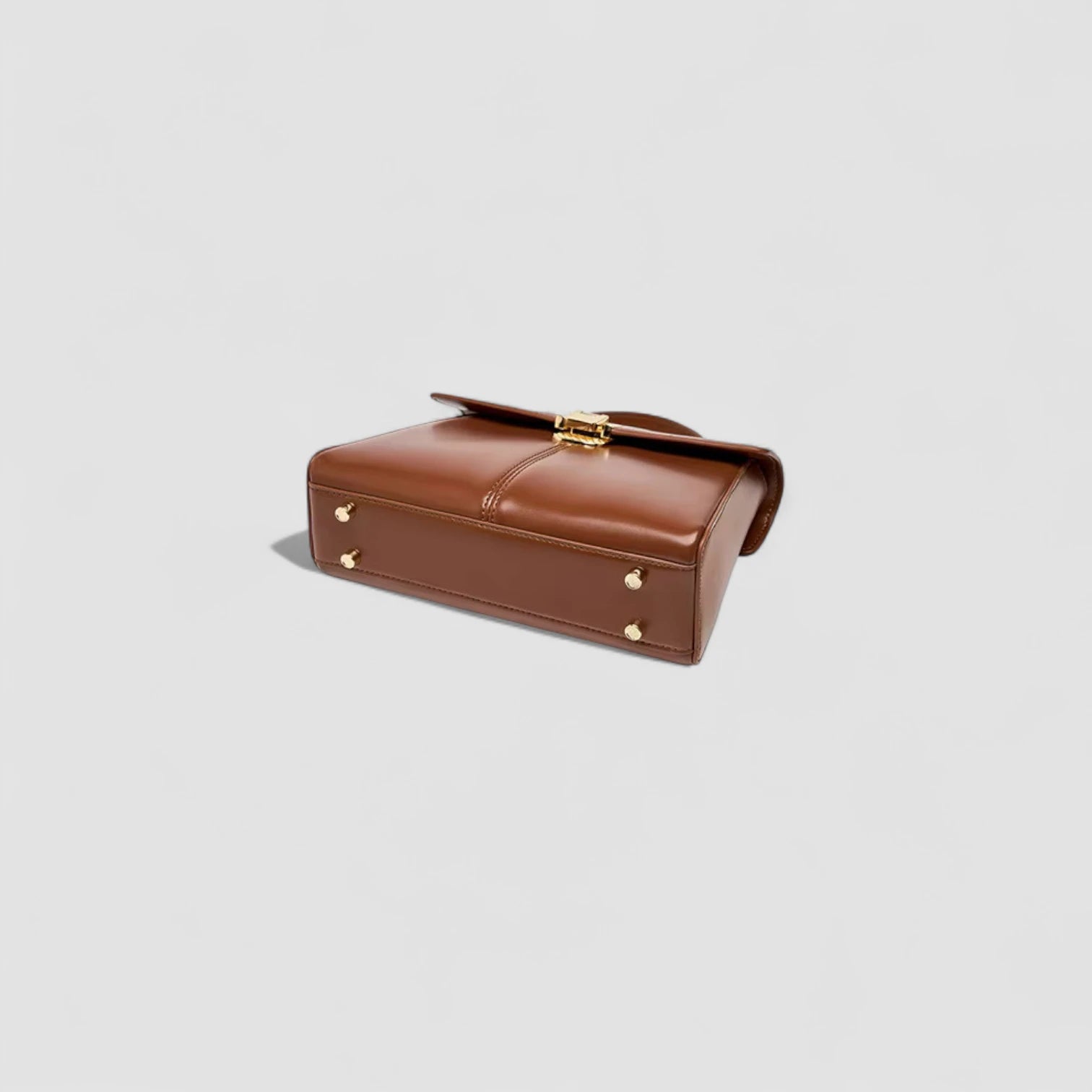 Amanda Top Handle Satchel in Pure Leather