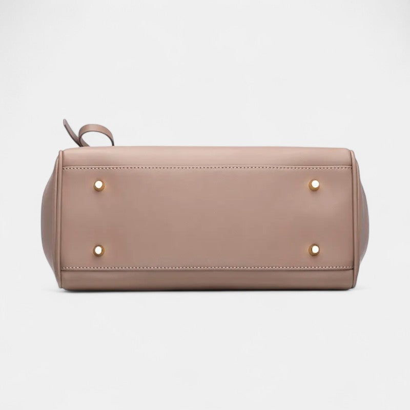 Sanchi Leather Tote – Inspired by the Great Stupa, Sanchi