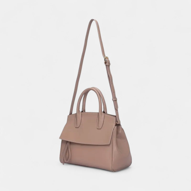 Sanchi Leather Tote – Inspired by the Great Stupa, Sanchi