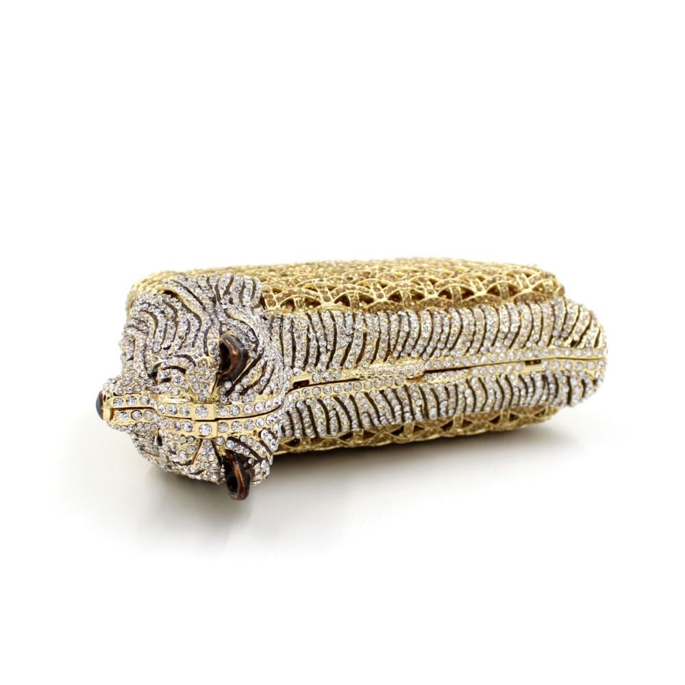 Golden Guardian Crystal Clutch