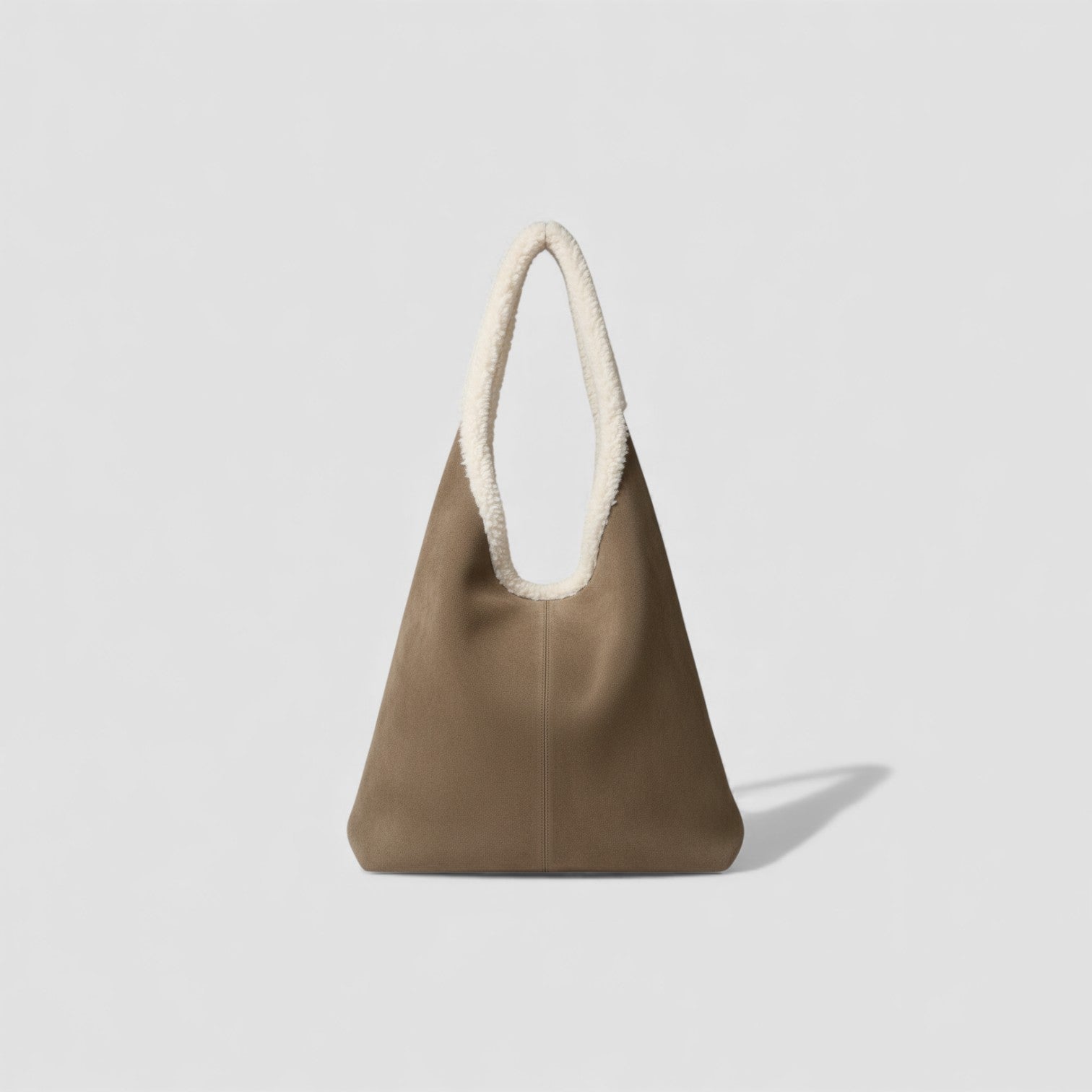 Solace Shearling Tote in Pure Leather