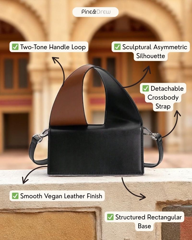 Ajanta Vegan Leather Bag – Inspired by the Ajanta Caves