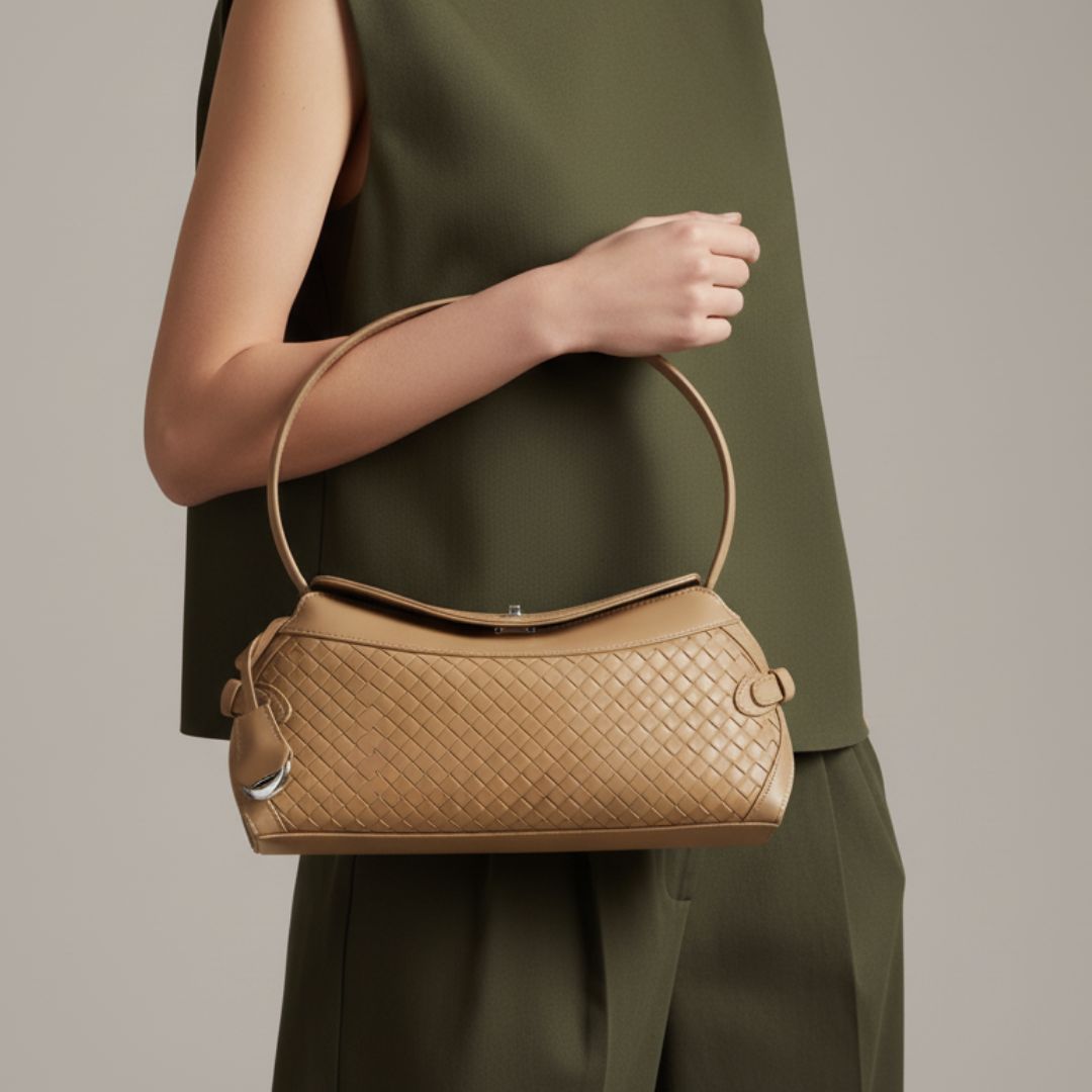 Linea Intrecciata bag in pure leather