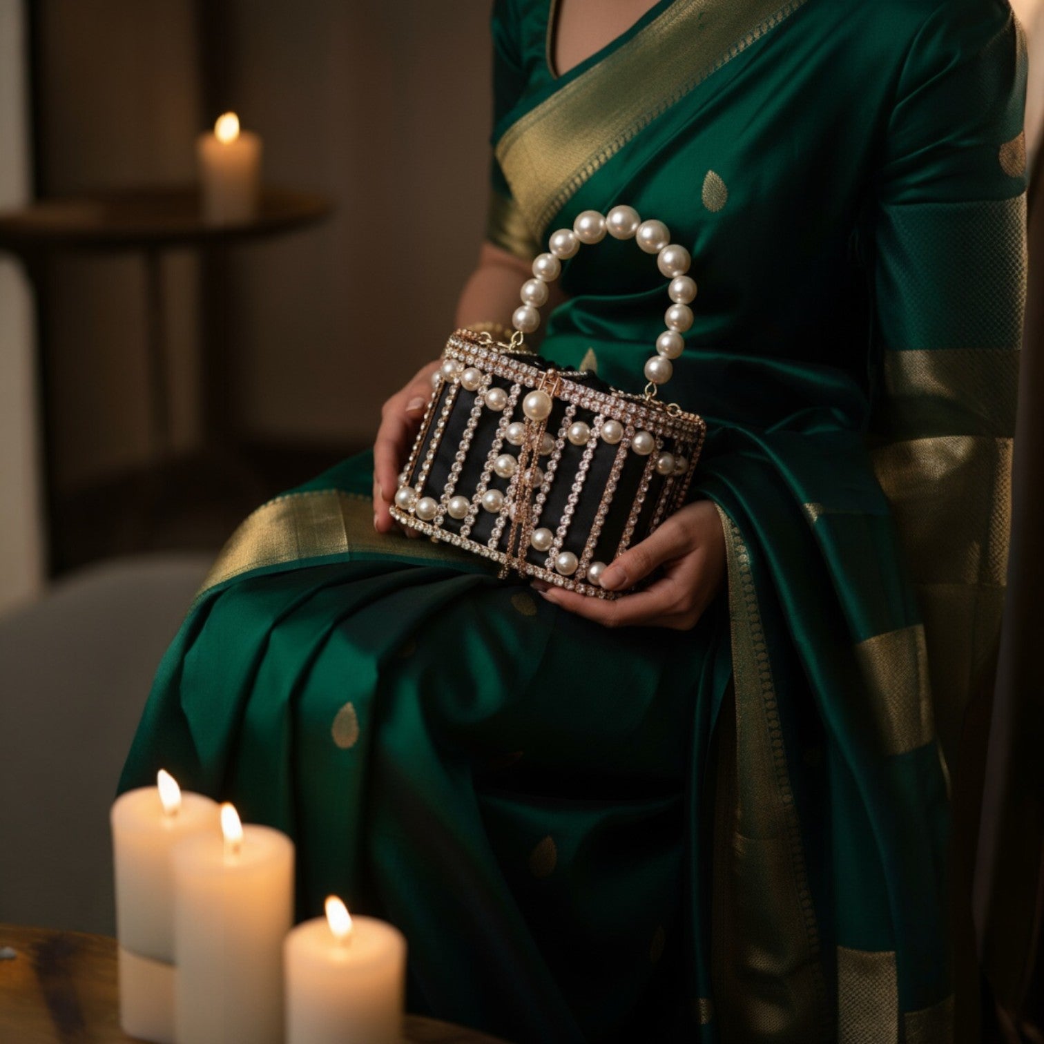 Maharani Pearl Evening Casket