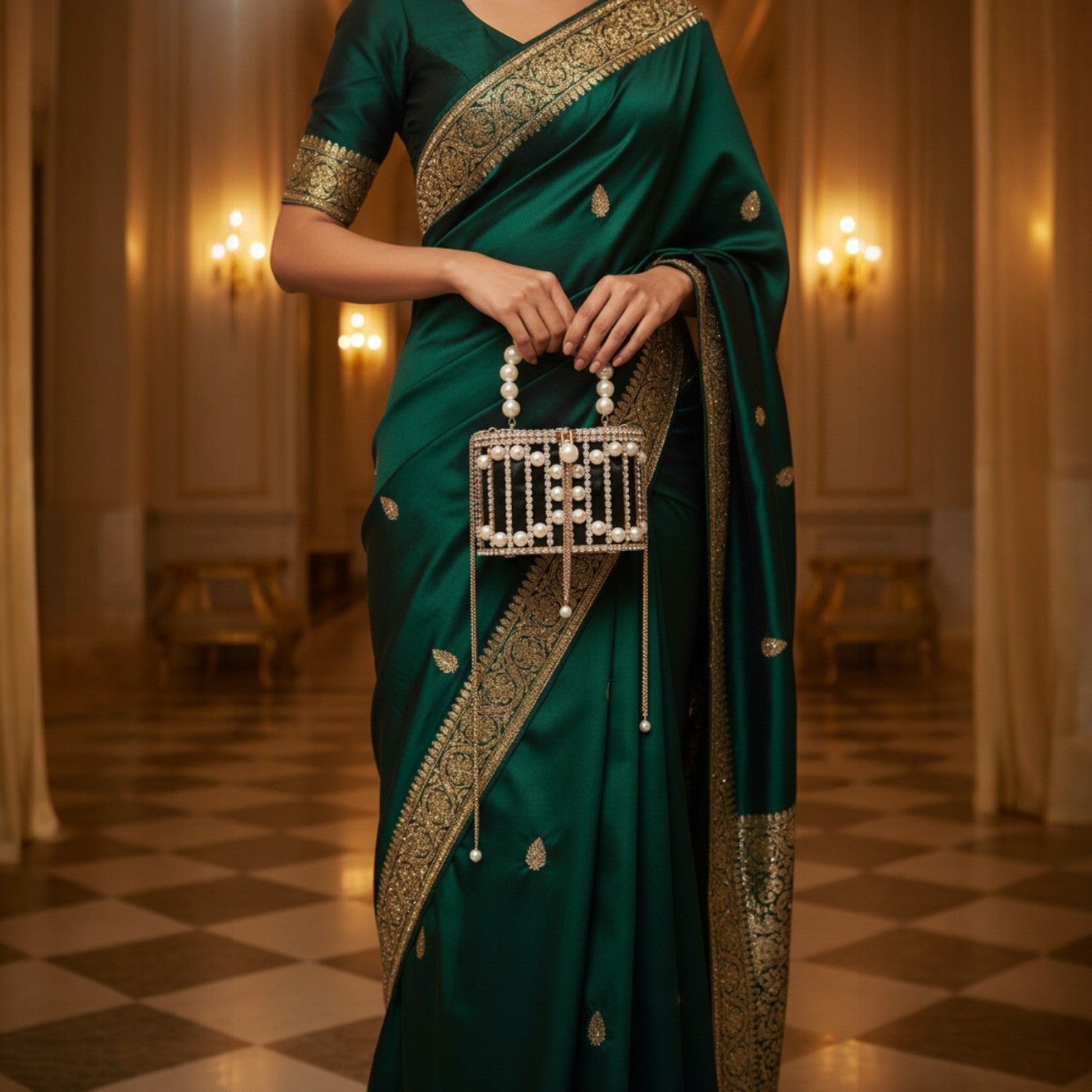 Maharani Pearl Evening Casket