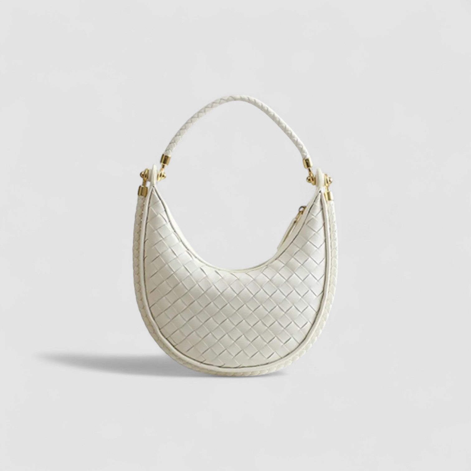 Elena Crescent Bag in Pure Leather
