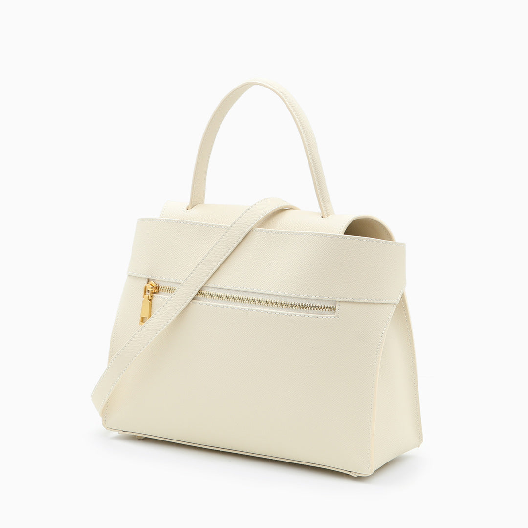Aurelle Ivory In Pure Leather