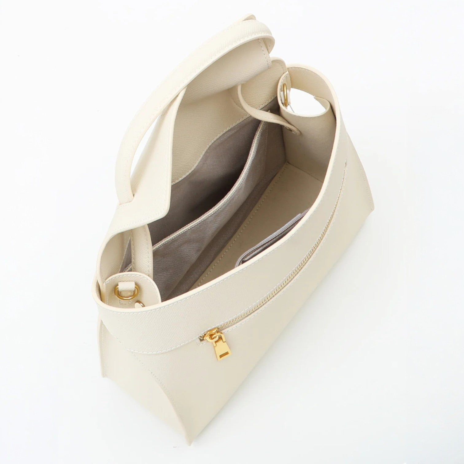 Aurelle Ivory In Pure Leather