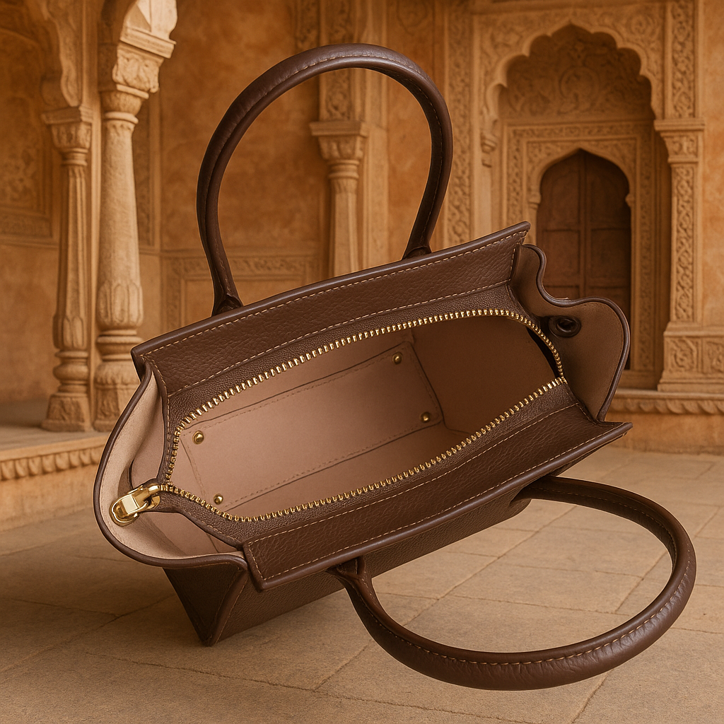 Falak Leather Bag in Pure Leather