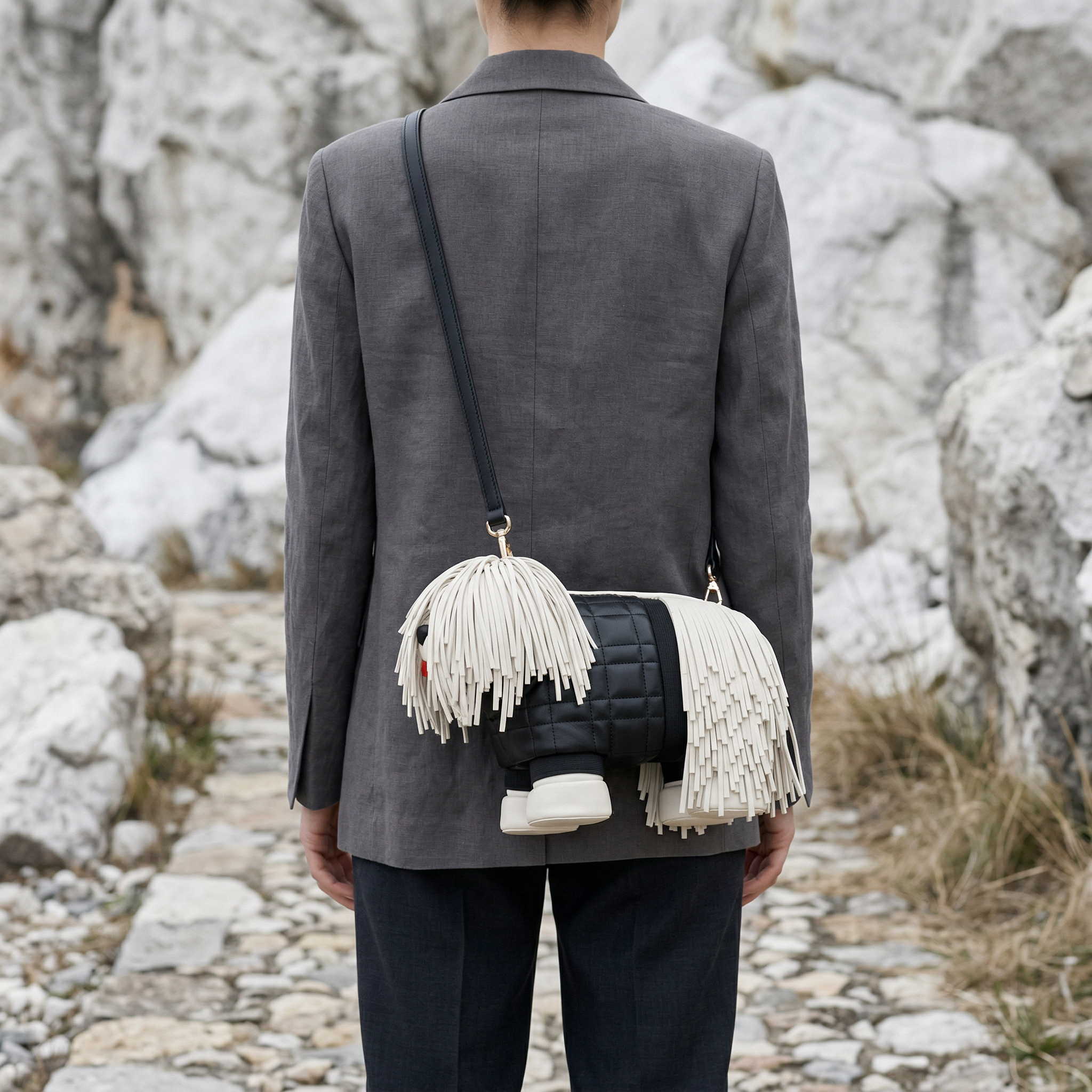 Fringe Pup Couture Bag