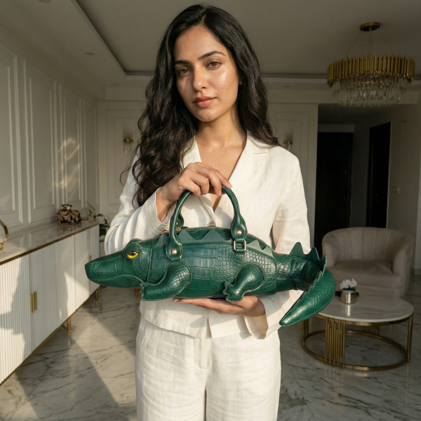バッグ Roen leather west shoulderbag crocodile Crocetta Élan Mini Handbag in Vegan Leather