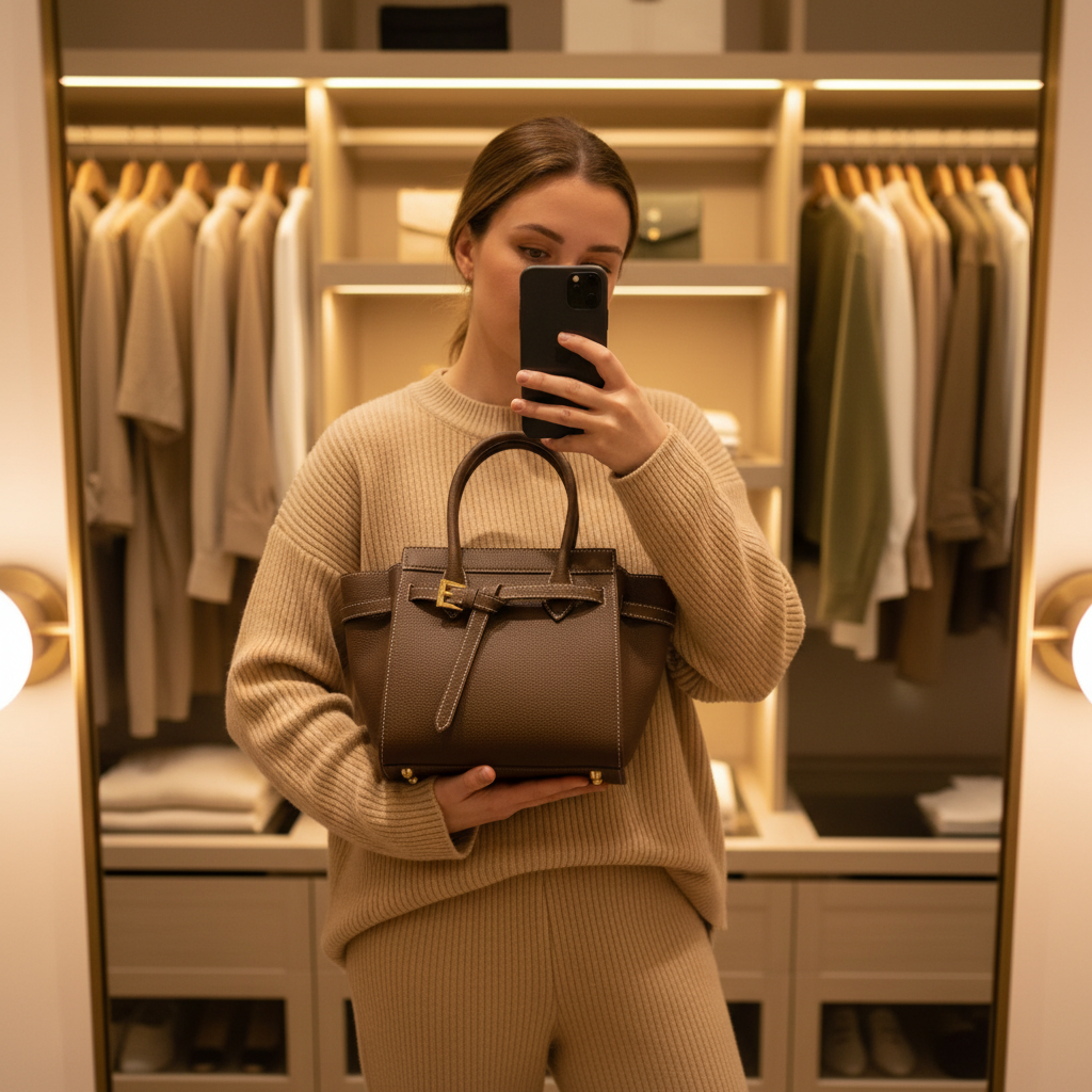 Celenia Handbag in Pure Leather