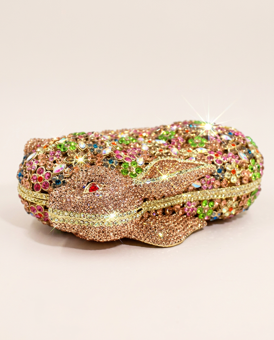 Bunny Crystal Clutch