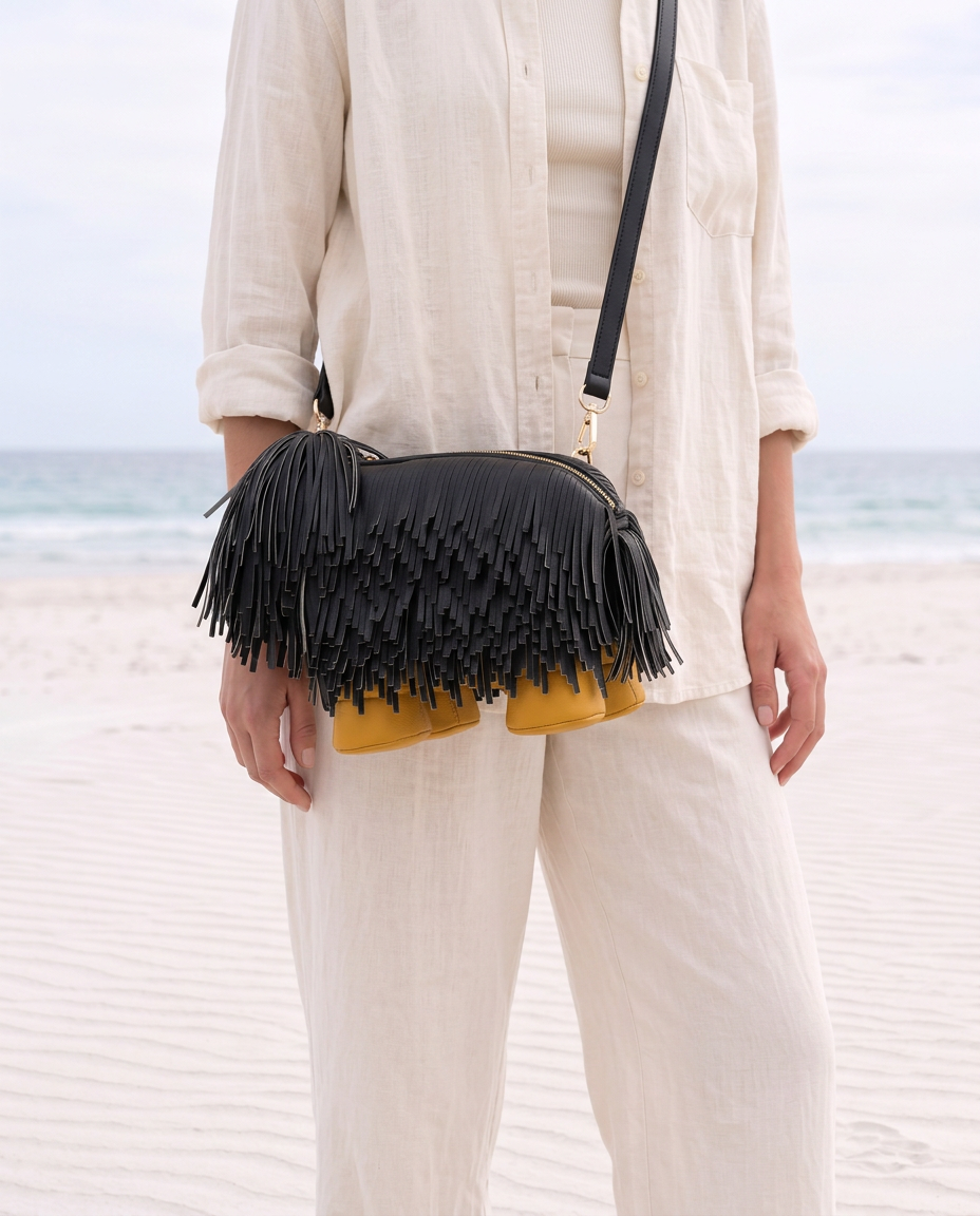 Fringe Pup Couture Bag